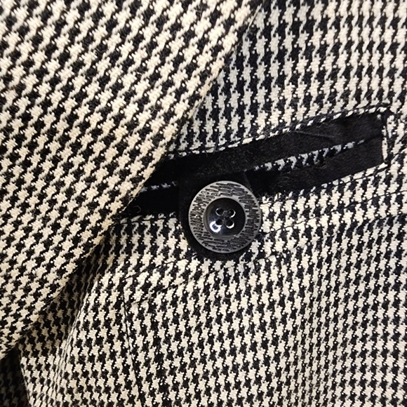Harve Benard 100% wool Houndstooth black size 10 NWT - Picture 2 of 10